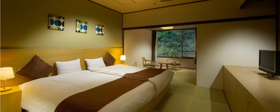 和モダン温泉内風呂付客室