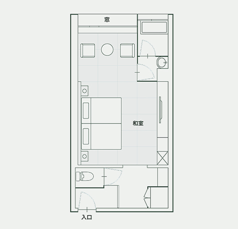 和モダン温泉内風呂付客室